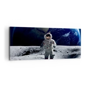 Vászonkép - Üdvözlet a Holdról - 100x40 cm