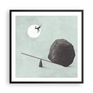 Poszter fehér keretben - Valóra vált álom. - 60x60 cm