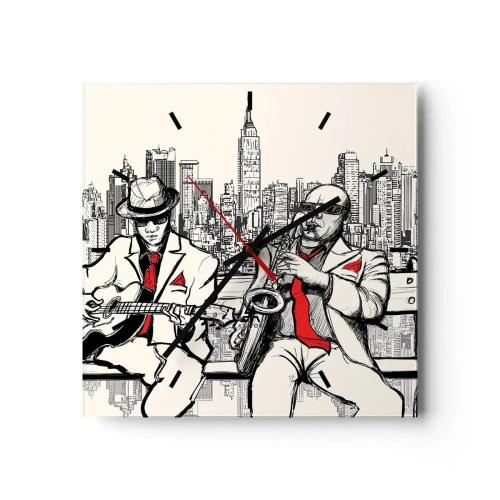 Falióra, Óra - New York-i improvizáció - 30x30 cm