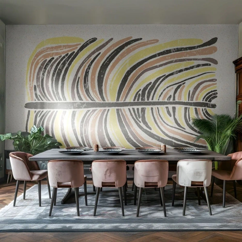 Fotótapéta Premium Canvas - Élénk absztrakció - Boho, Minimalizmus, Pasztell - 500x350 cm