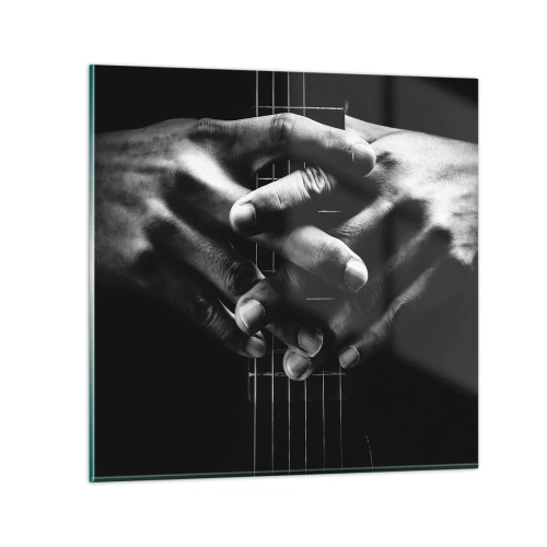 Üveg kép - Művész imája - 40x40 cm