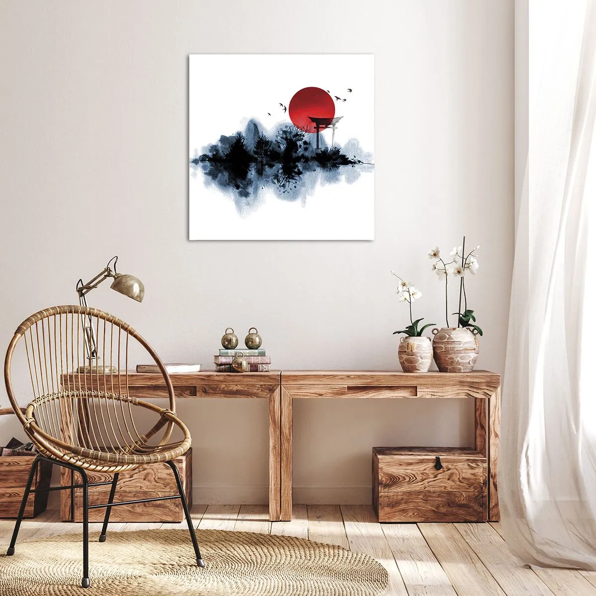 Vászonkép - Japán kilátás - 70x70 cm