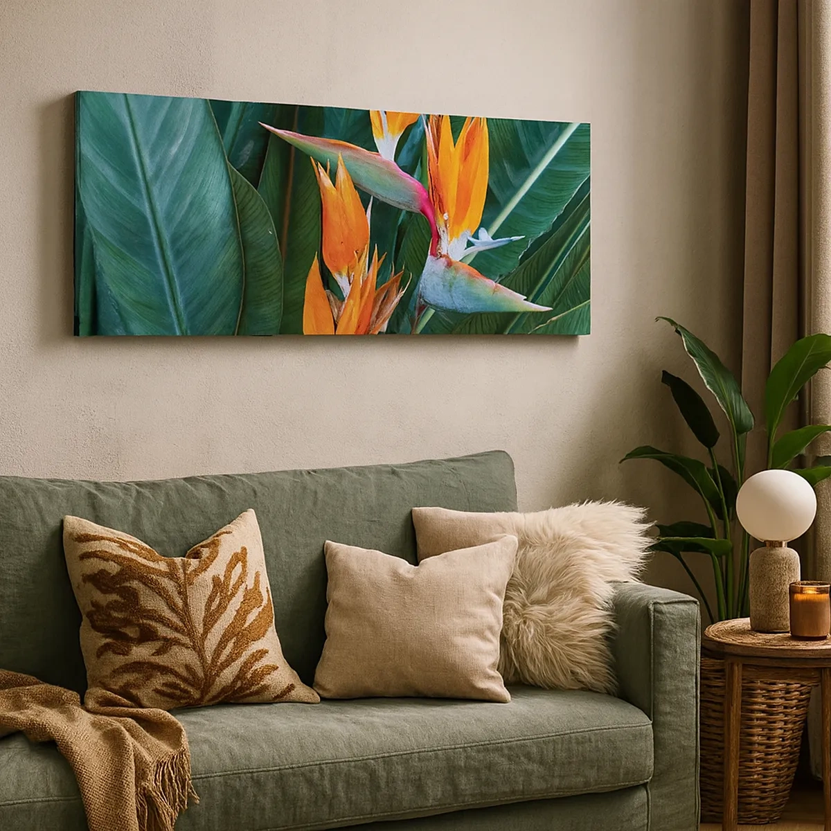 Vászonkép - Virág vagy madár? - 30x30 cm