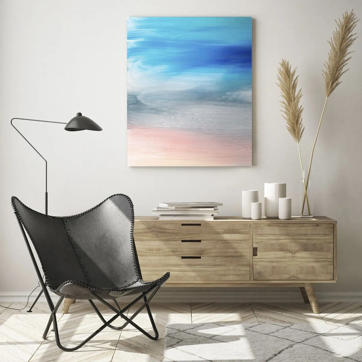 Üveg kép - Elemek: levegő - 50x70 cm