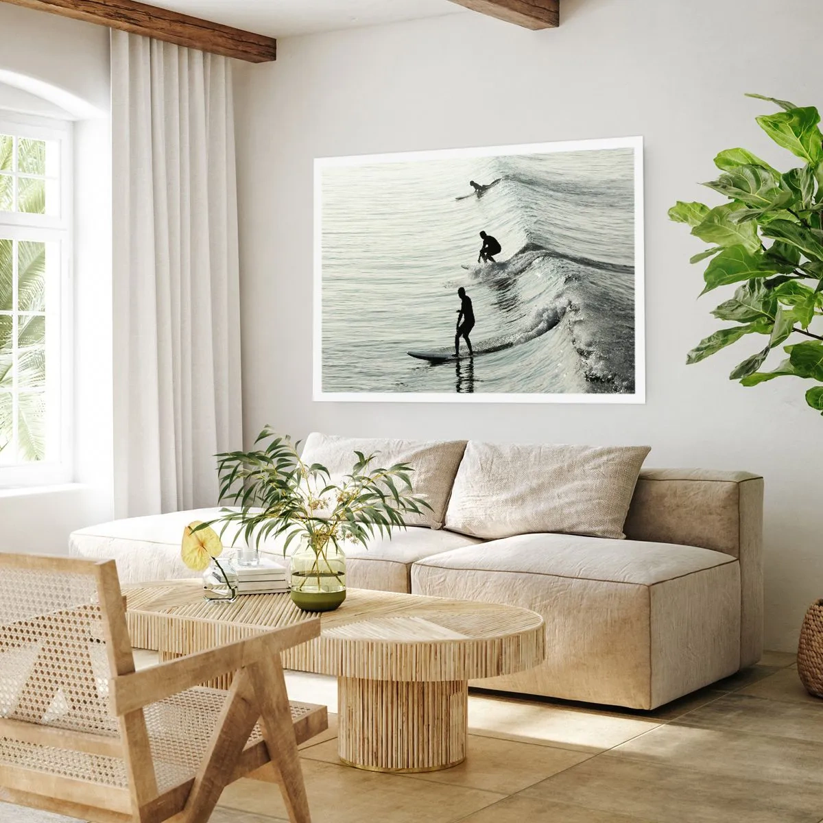 Poszter - A hullámmal találkozni - 91x61 cm