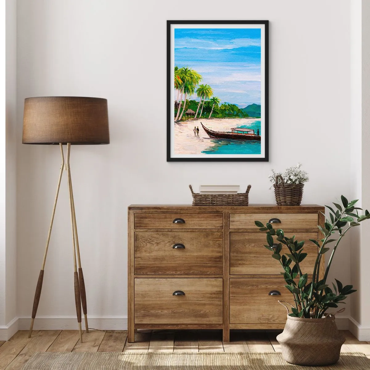 Poszter fehér keretben - Egy egzotikus álom - 61x91 cm