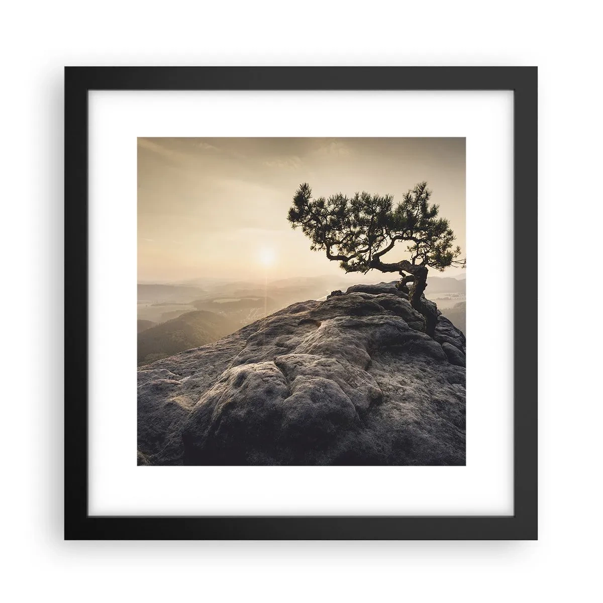 Poszter fehér keretben - Az élet mindig győz - 30x30 cm