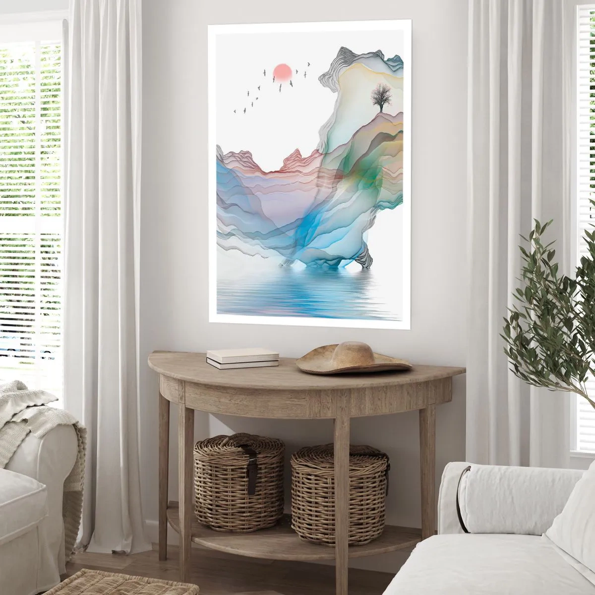Poszter - A kristály hegyek felé - 70x100 cm