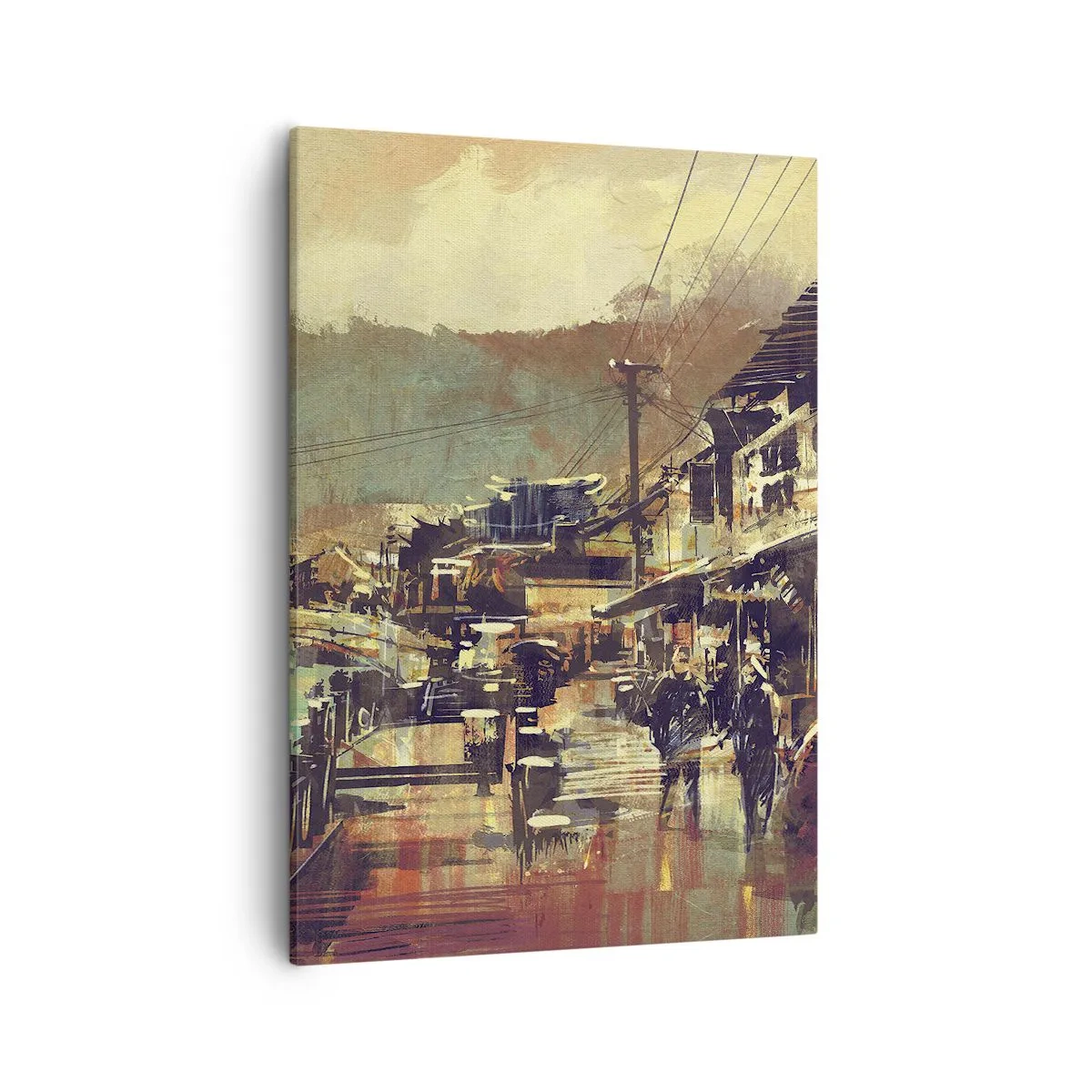 Vászonkép - Az élet, mint a szürke gazdagság - 50x70 cm