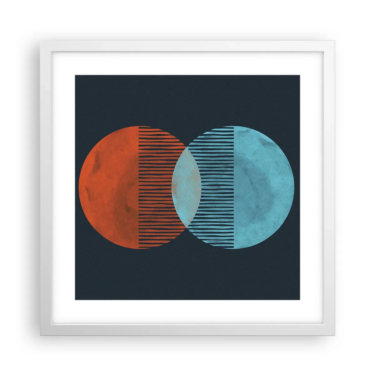 Poszter fekete keretben - Csillagászati fantázia - 40x40 cm