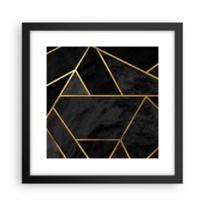 Poszter fehér keretben - Sötétség és ragyogás - 30x30 cm