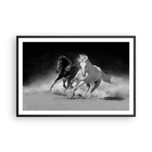 Poszter fehér keretben - A szabadság vágtája - 91x61 cm