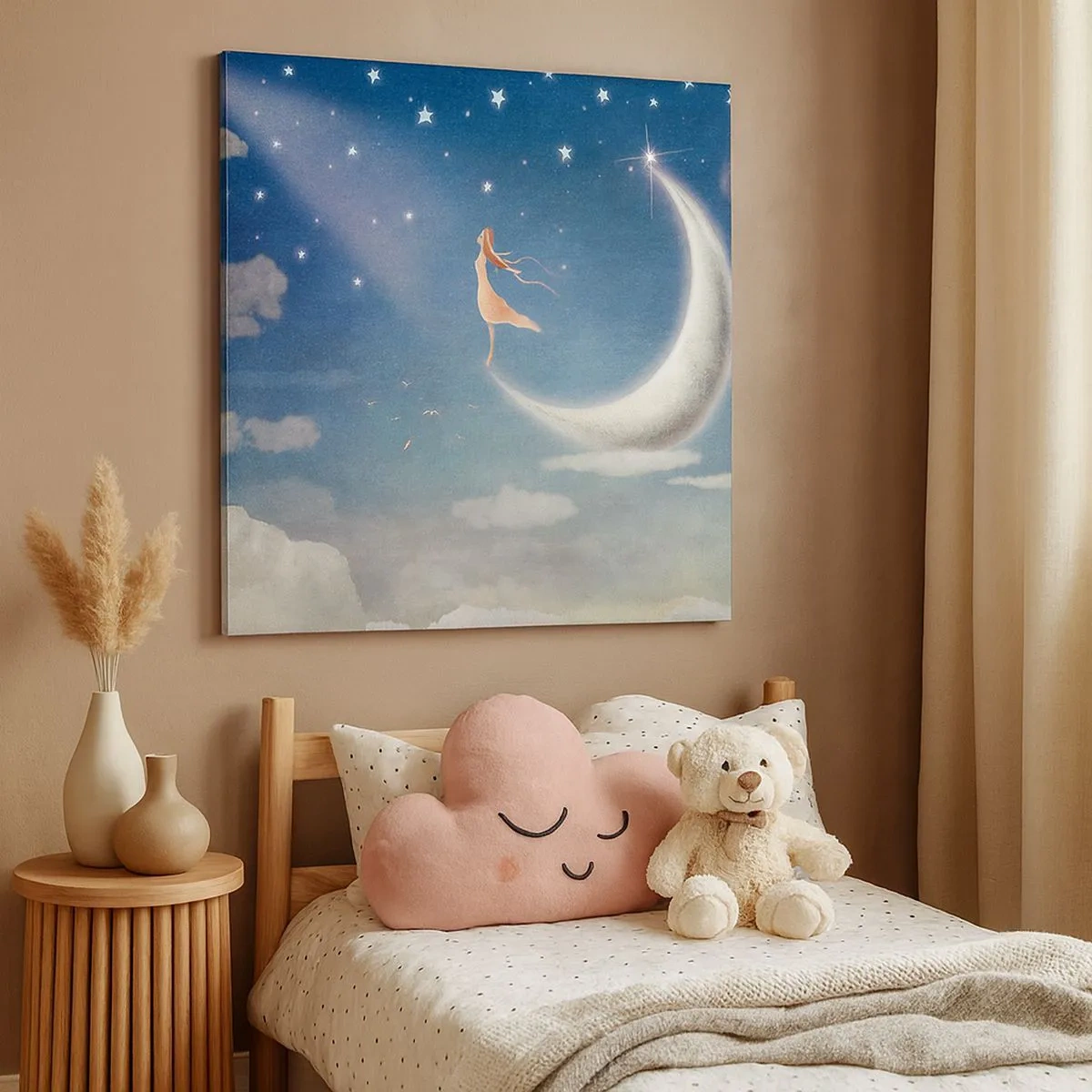 Vászonkép - Kék udvarló - 30x30 cm