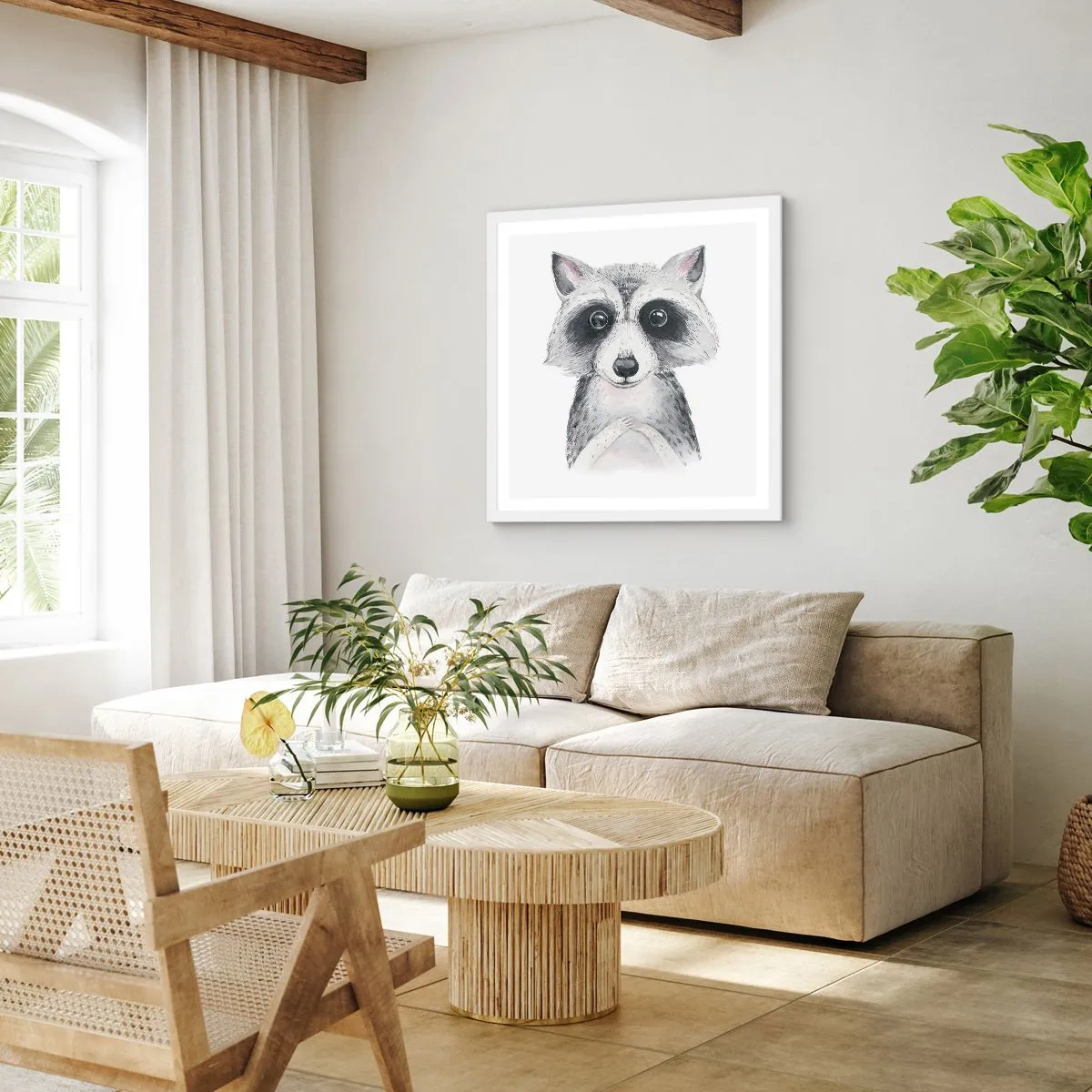 Poszter fekete keretben - Egy pillanat meghatottságra - 60x60 cm