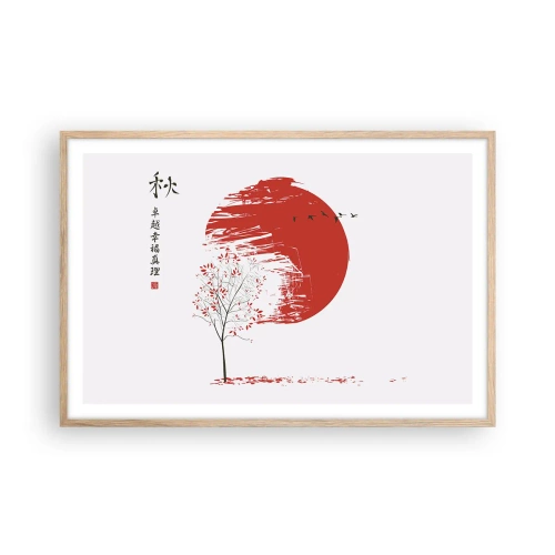 Poszter világos tölgy keretben - Ismered ezt az országot? - 91x61 cm