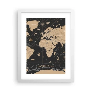 Poszter fekete keretben - A világom határai - 30x40 cm