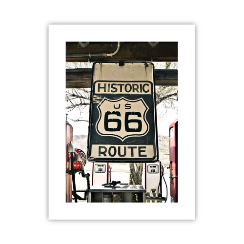 Poszter - Amerikai retro utazás - 30x40 cm