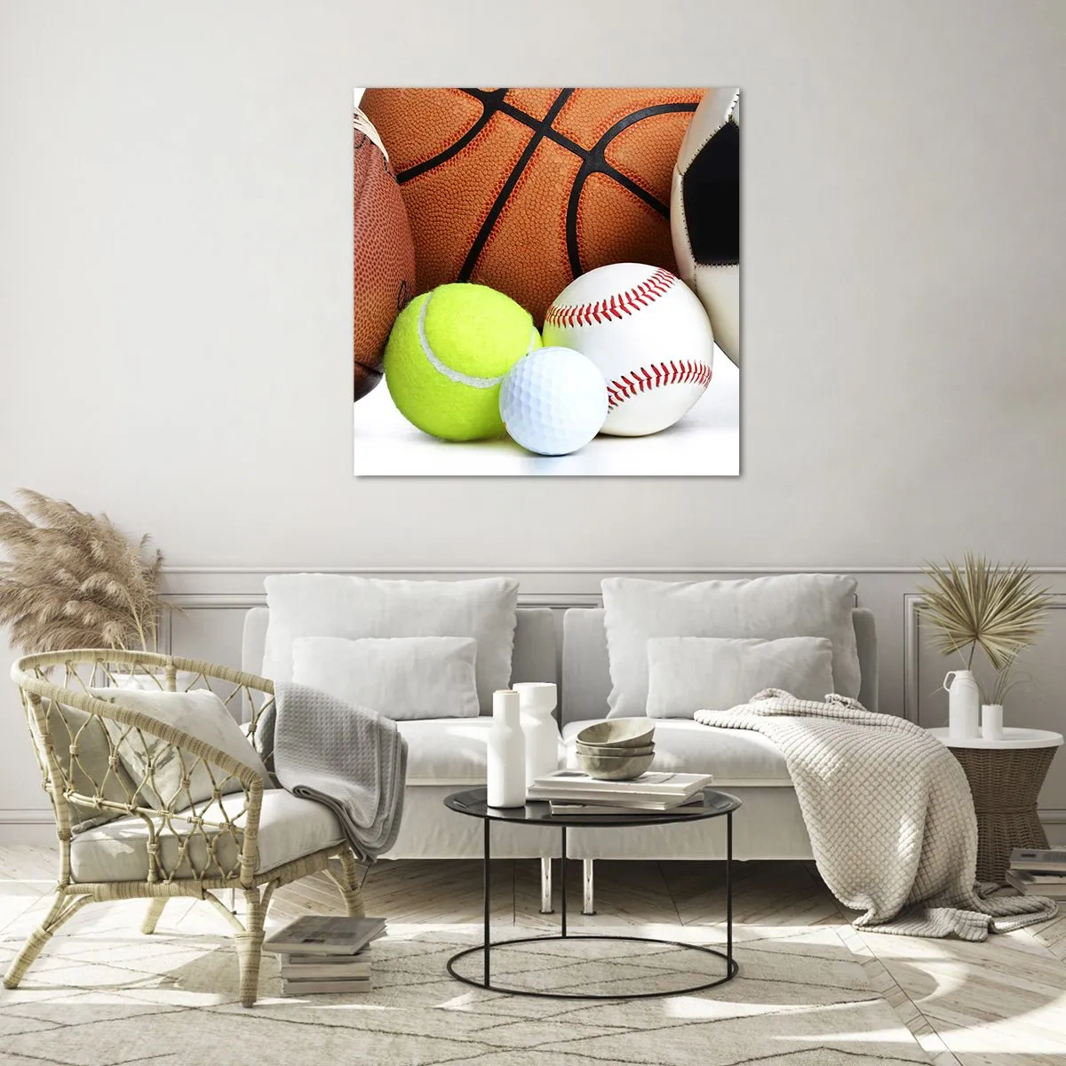 Üveg kép - A futball összeköt minket! - 30x30 cm