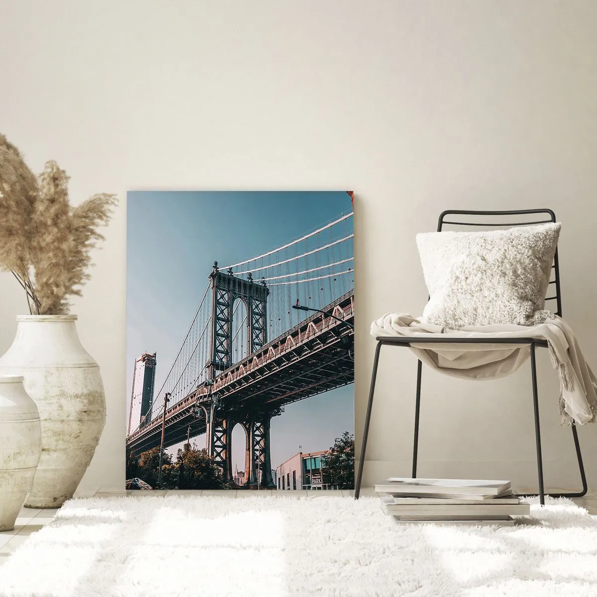 Üveg kép - A város hullámai fölött - 50x70 cm