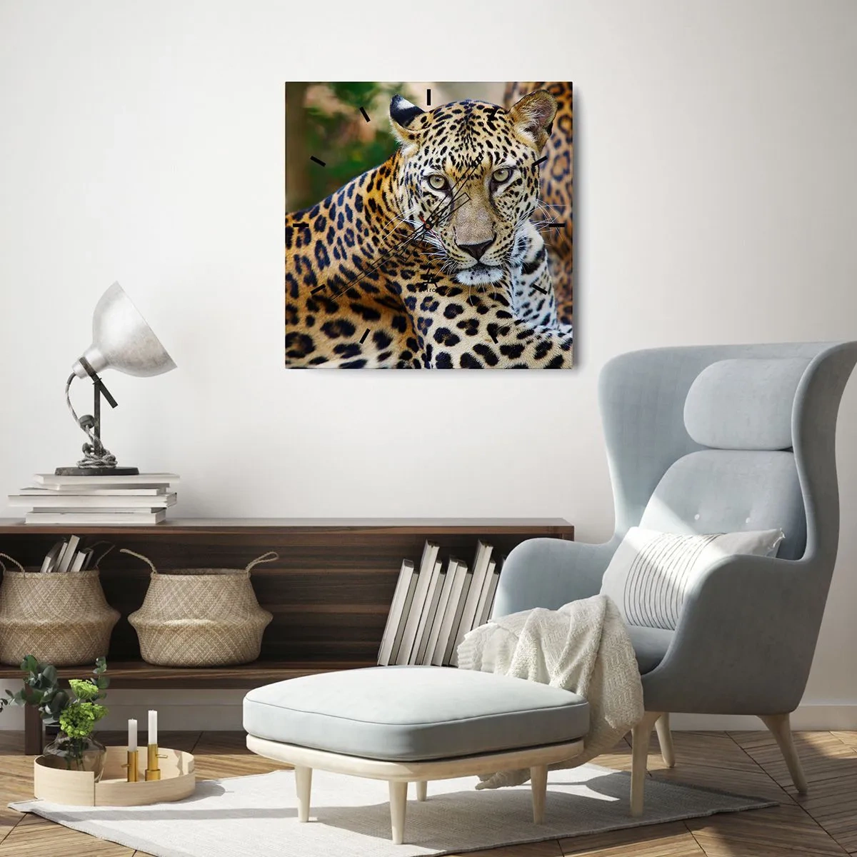 Falióra, Óra - Vad és nyugott - 40x40 cm