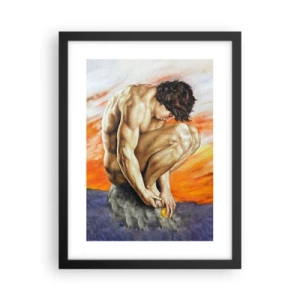 Poszter fehér keretben - Elmerülve önmagában - 30x40 cm