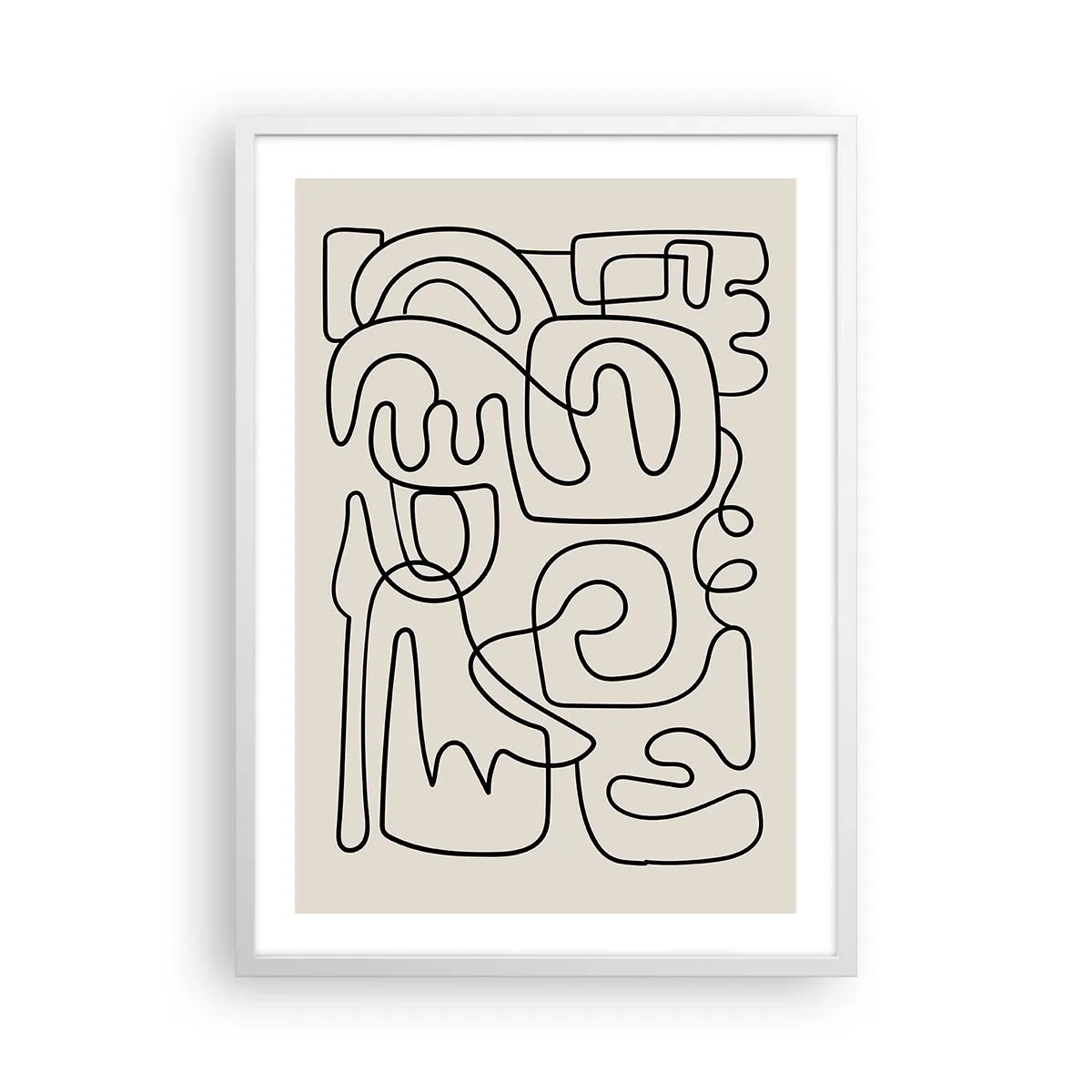 Poszter fekete keretben - A nyomonkövetésben - 50x70 cm