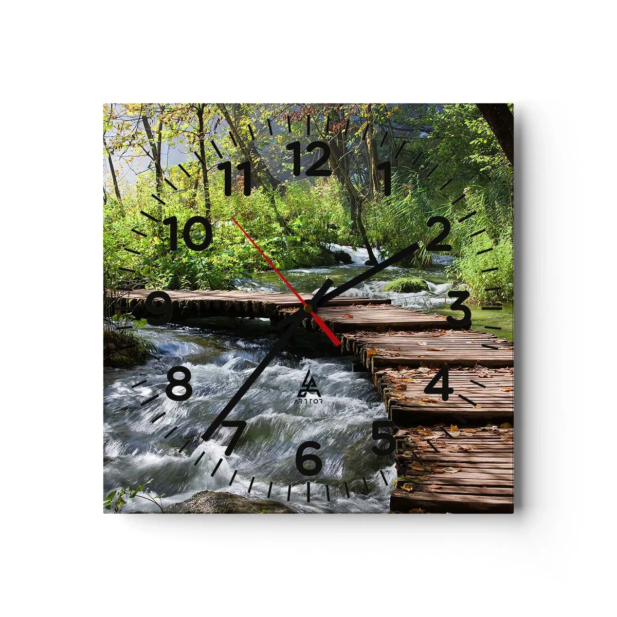 Falióra, Óra - A habzó zuhatag felett - 30x30 cm