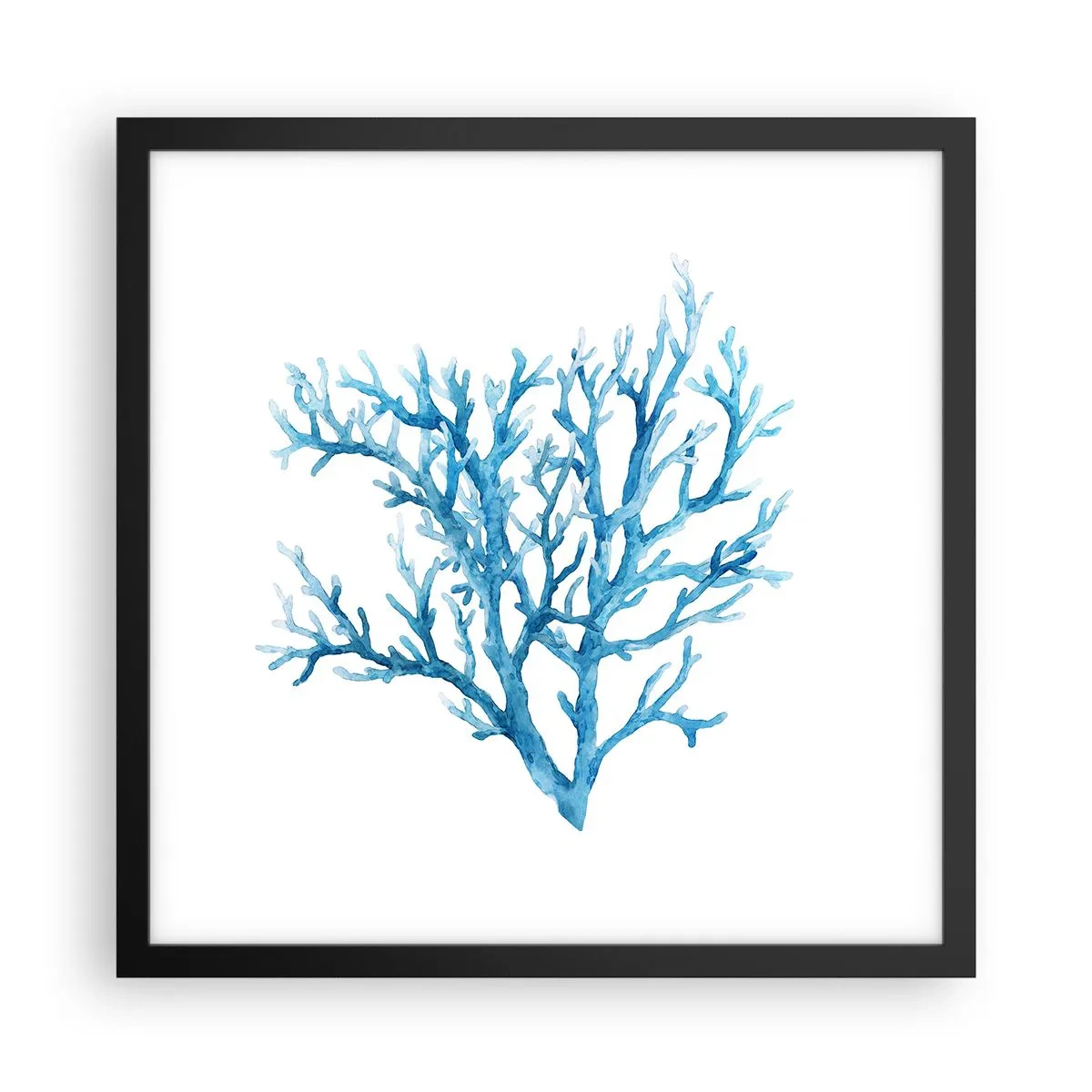 Poszter fehér keretben - Tengeri filigrán - 40x40 cm