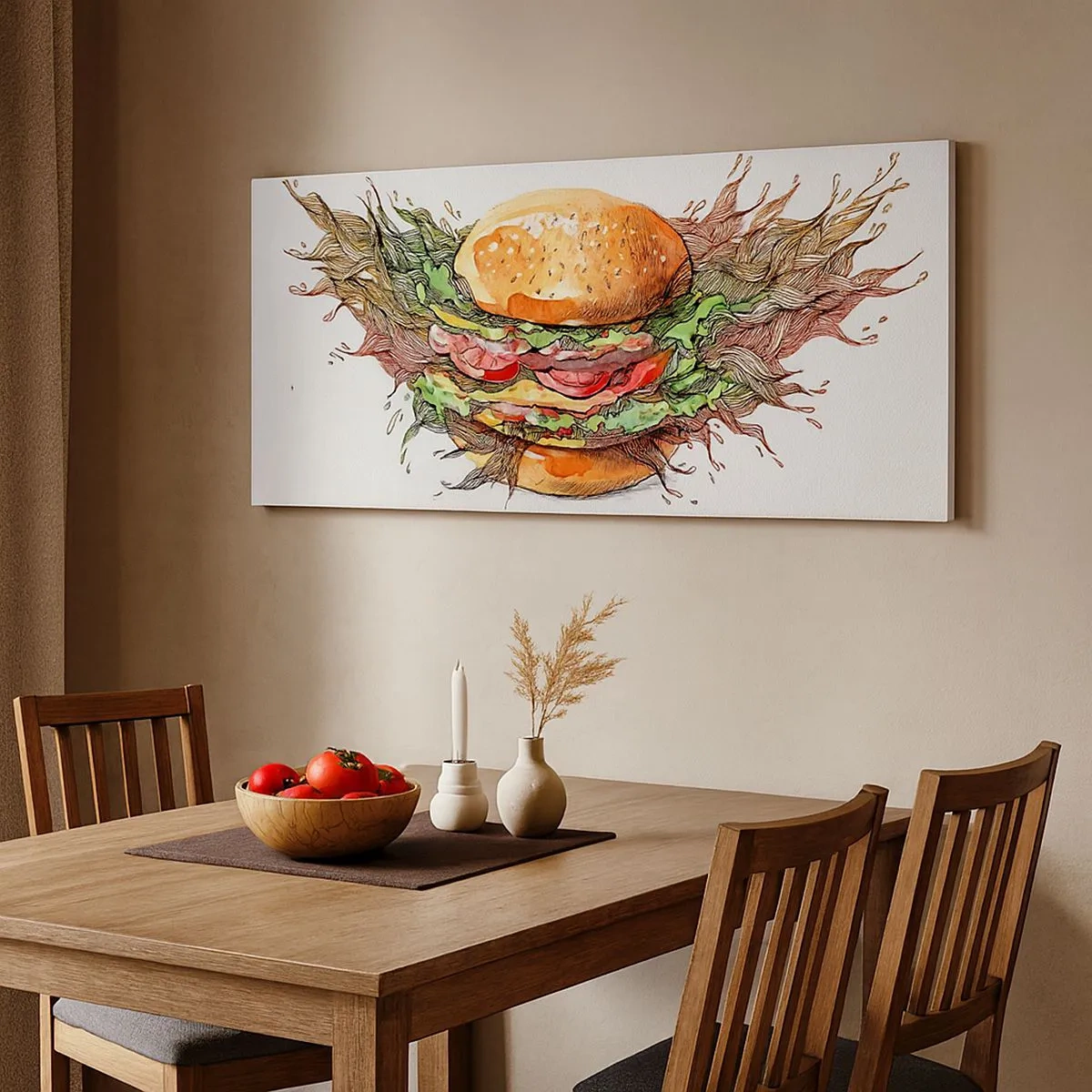 Vászonkép - Forró kísértés - 100x40 cm