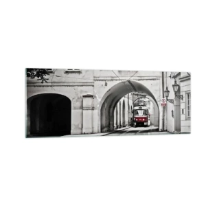 Üveg kép - A város labirintusán keresztül - 140x50 cm