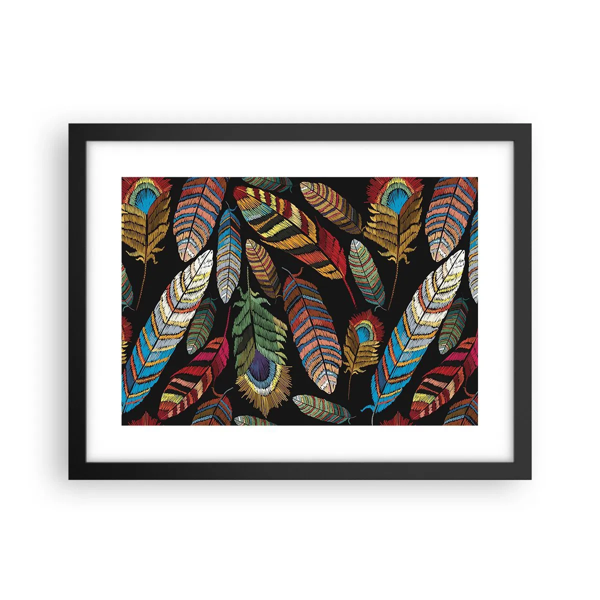 Poszter fehér keretben - A madárkarnevál - 40x30 cm