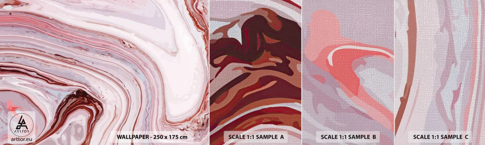 Fotótapéta Minta Premium Canvas - Egyenesen, majd jobbra lefelé - Absztrakció, Darab, Modern minta - 100x30 cm