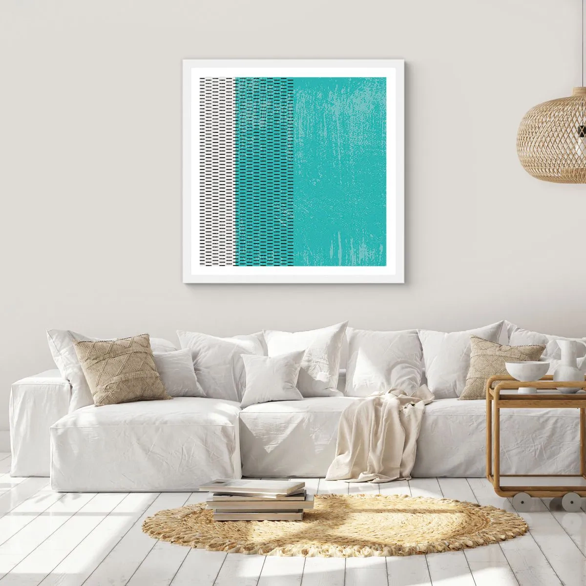 Poszter fekete keretben - Kiegyensúlyozott kompozíció - 50x50 cm