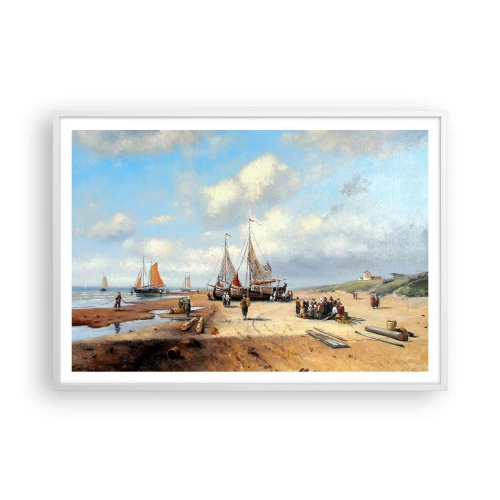 Poszter fekete keretben - Egy sikeres fogás után - 100x70 cm