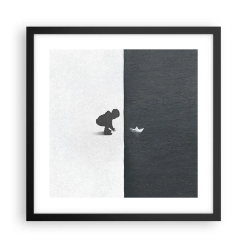 Poszter fehér keretben - Nagy utazás - 40x40 cm