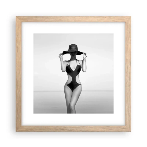 Poszter világos tölgy keretben - A nevem Elegance - 30x30 cm