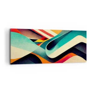 Vászonkép - Intenzív kompozíció - 100x40 cm