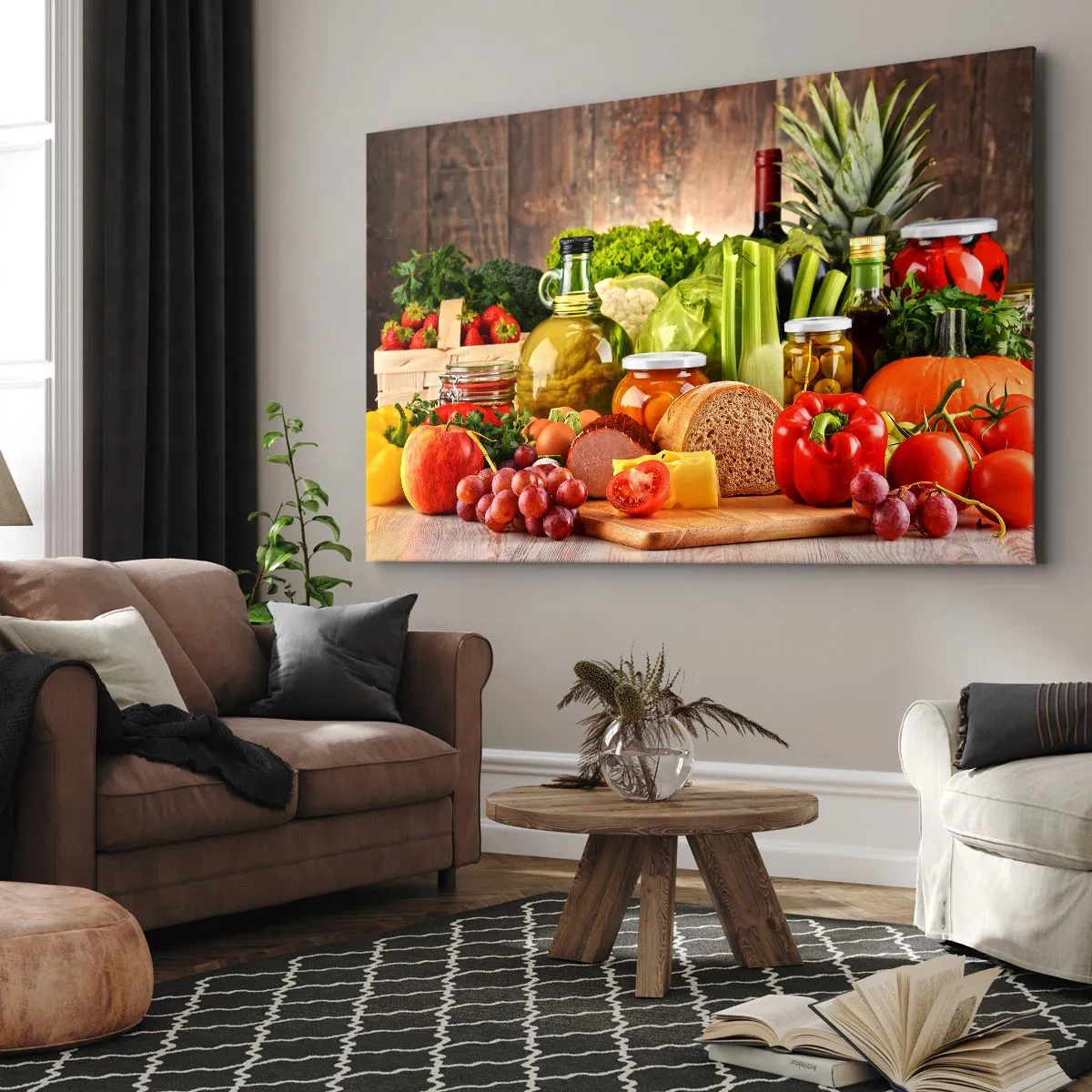 Vászonkép - Füstölt, sült és pácolt - 120x80 cm