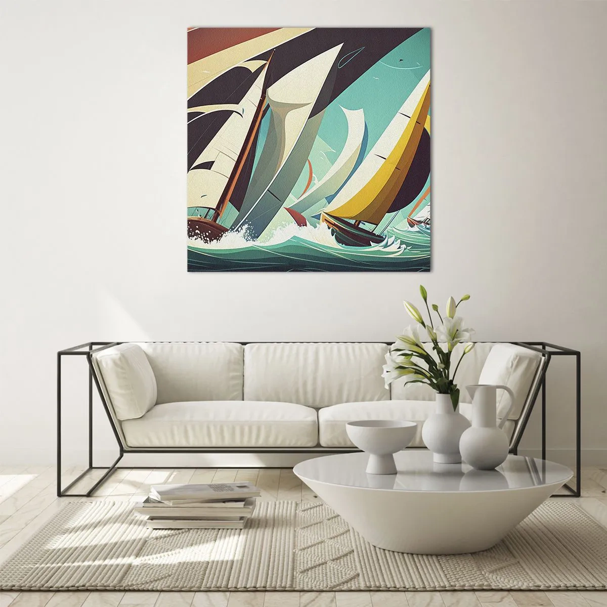 Üveg kép - Közelről és személyesen az elemekkel - 60x60 cm