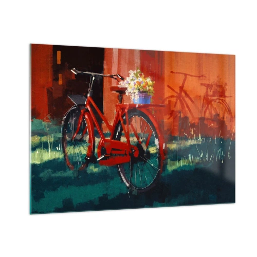 Üveg kép - I want to ride my bicycle - 100x70 cm