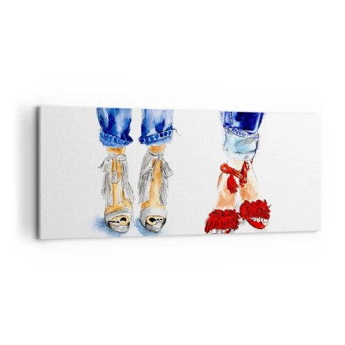 Vászonkép - Talán elmegyünk sétálni? - 120x50 cm