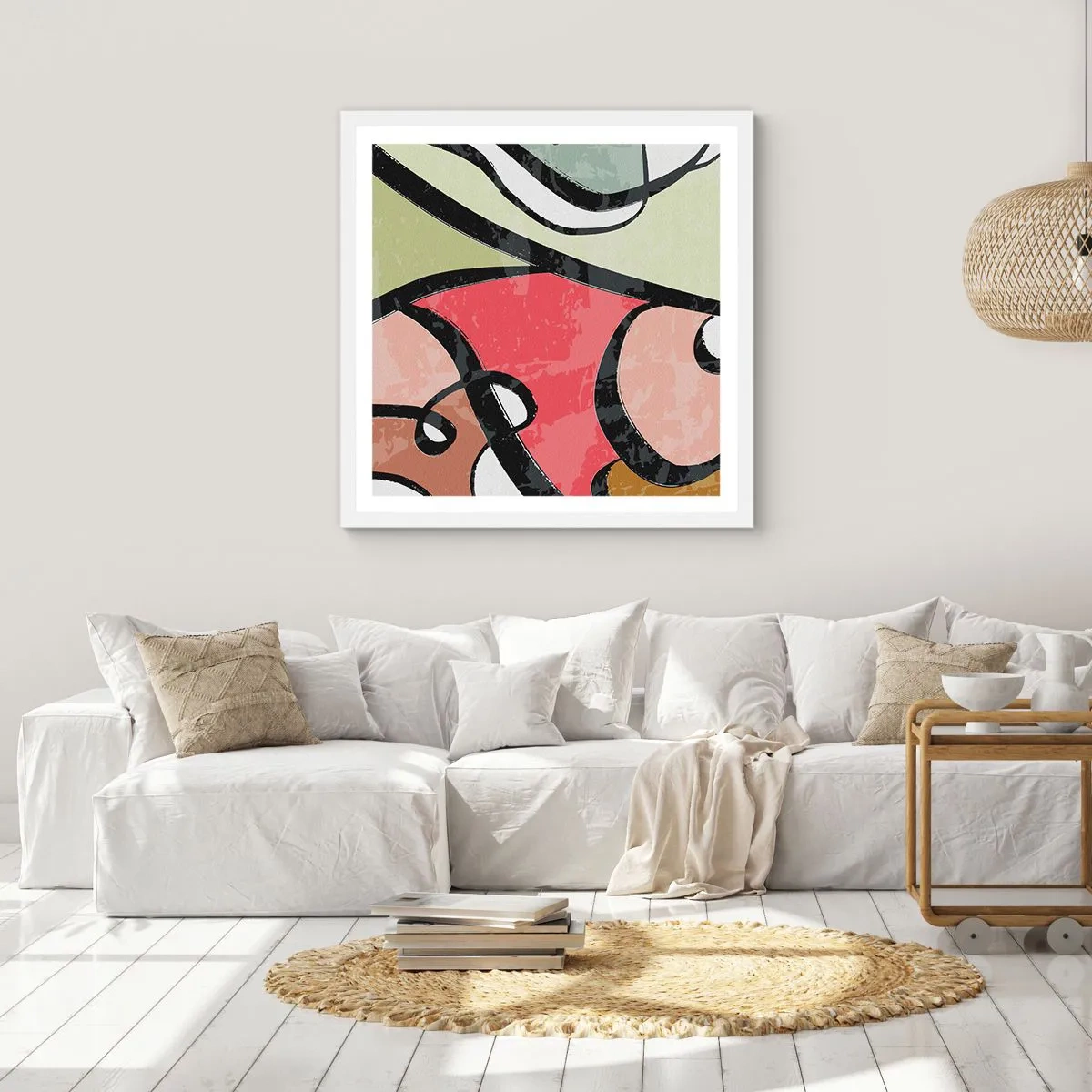 Poszter fekete keretben - Pirouettek a színek között - 30x30 cm