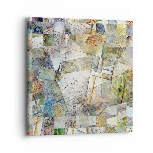 Vászonkép - Geometrikus átrendeződés - 40x40 cm