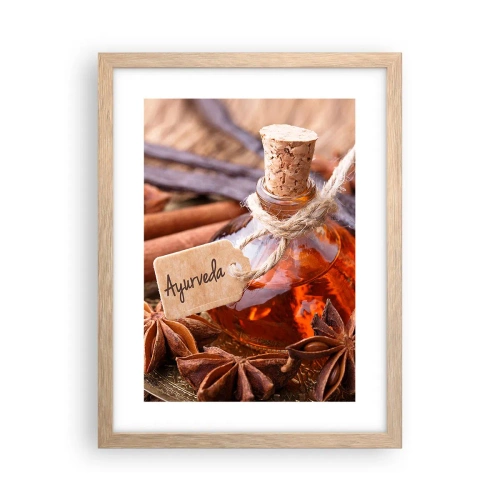 Poszter világos tölgy keretben - A test és a lélek egysége felé - 30x40 cm