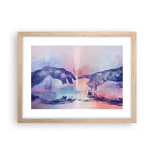 Poszter világos tölgy keretben - Az élet isteni szikrája - 40x30 cm