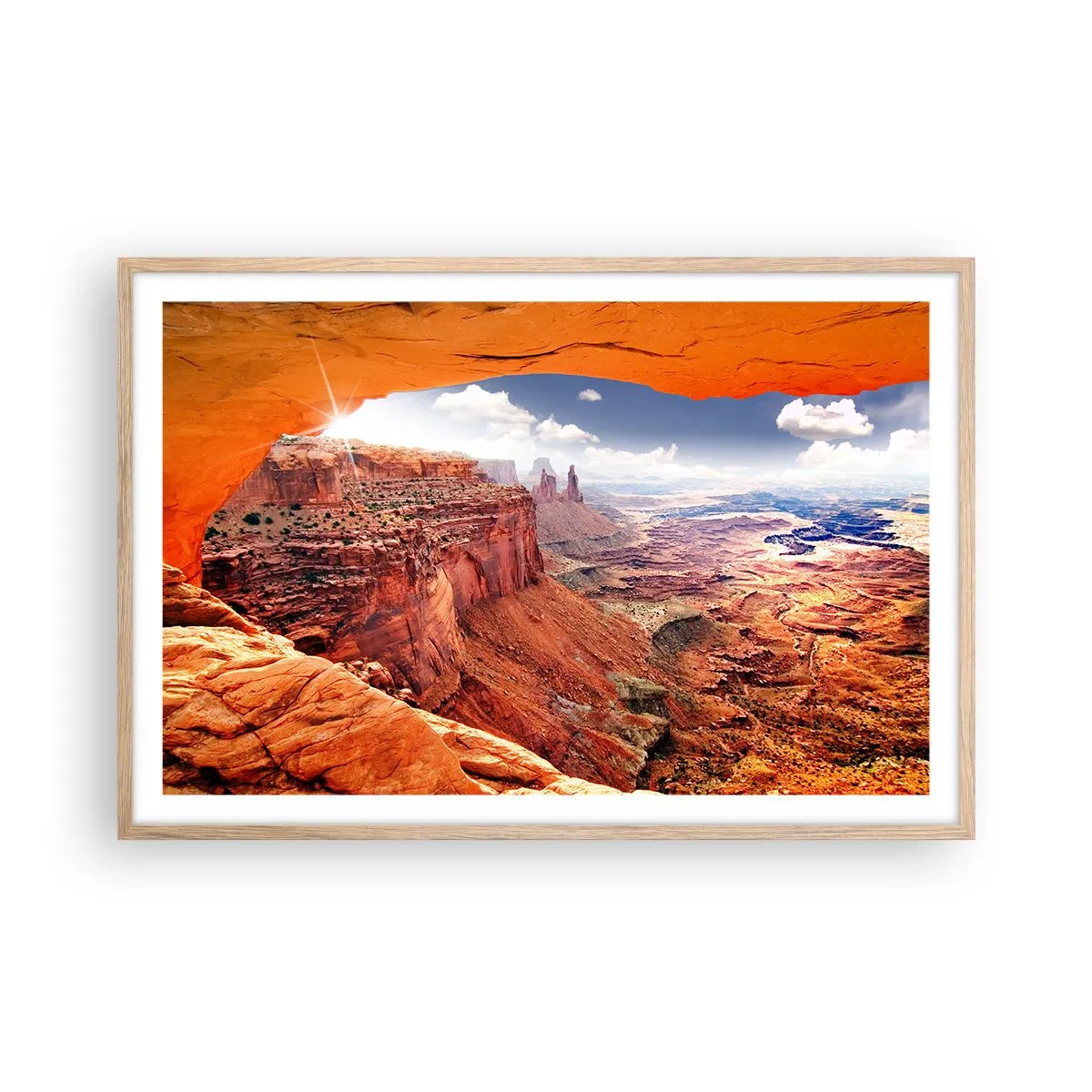 Poszter világos tölgy keretben - Maga a természet faragta - 91x61 cm