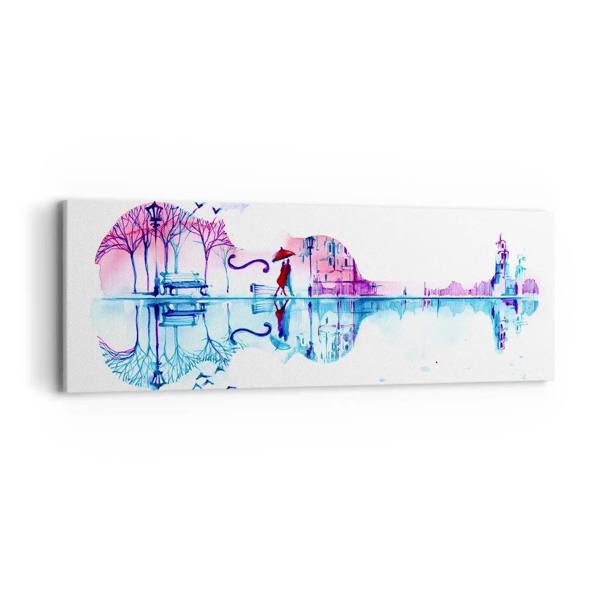 Vászonkép - Eső dalokat hozok nektek - 90x30 cm