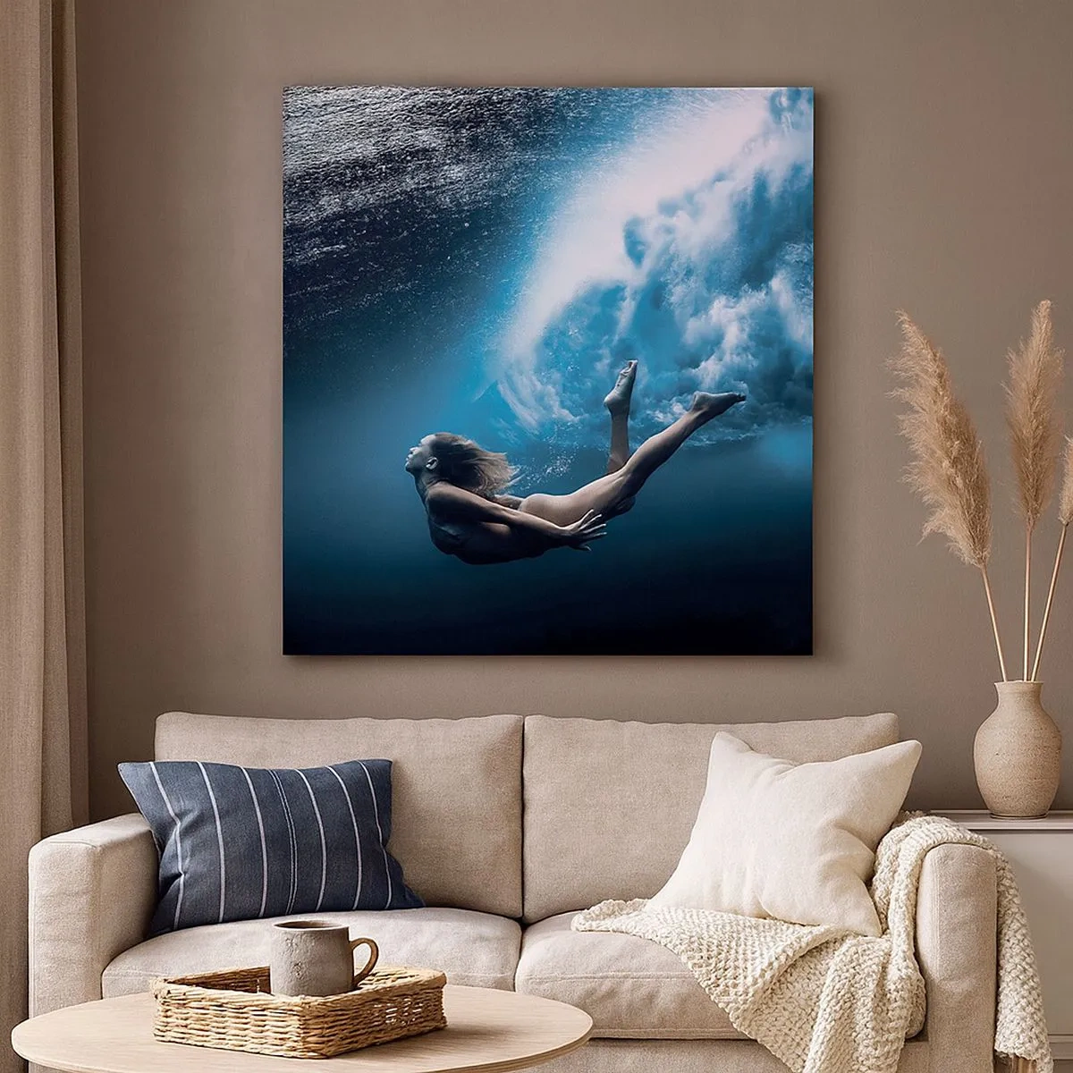 Vászonkép - Modern sellő - 30x30 cm