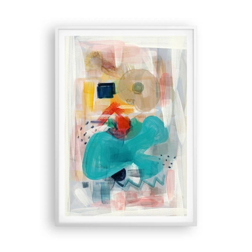 Poszter fekete keretben - Színes játék - 70x100 cm