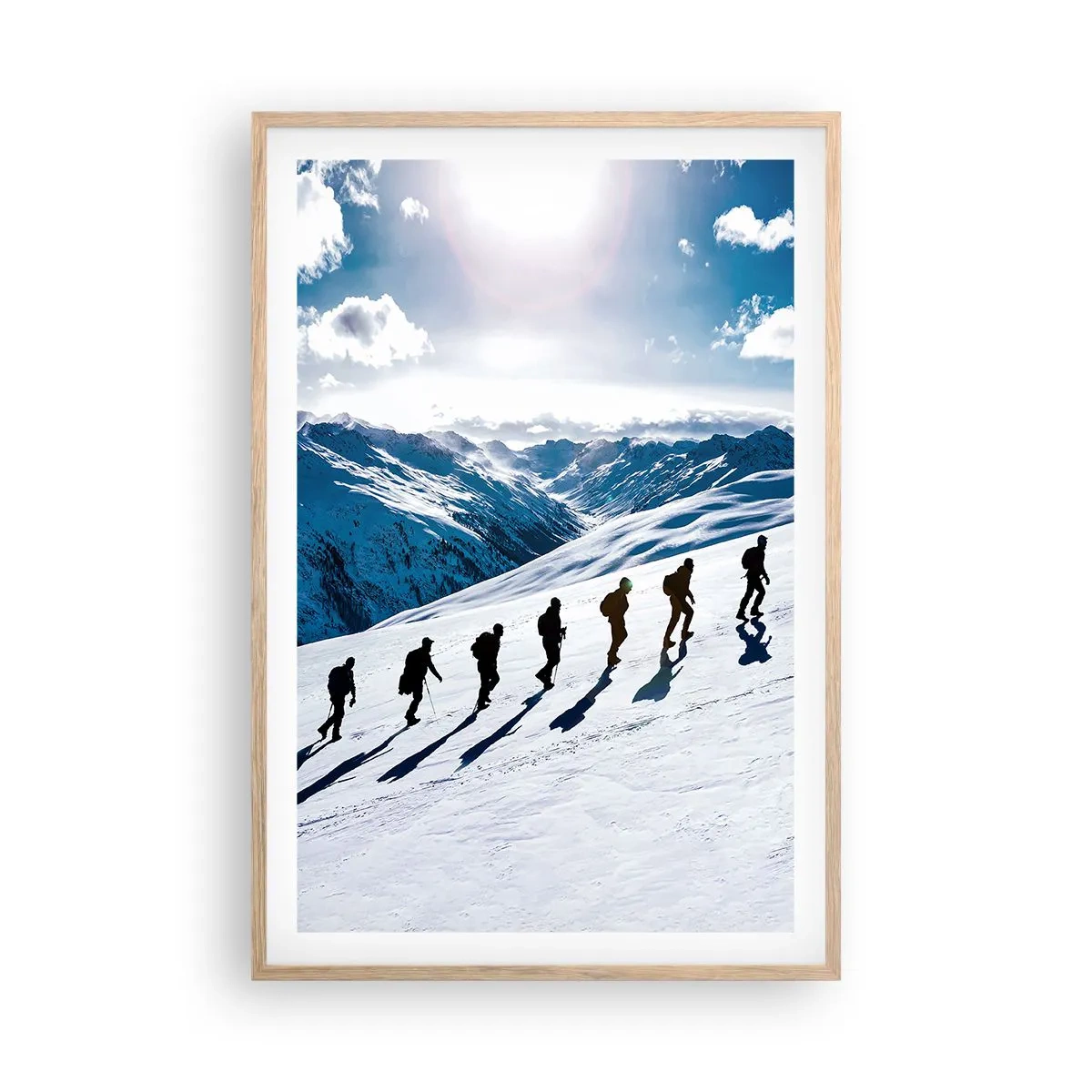 Poszter világos tölgy keretben - A hódítók csapata - 61x91 cm